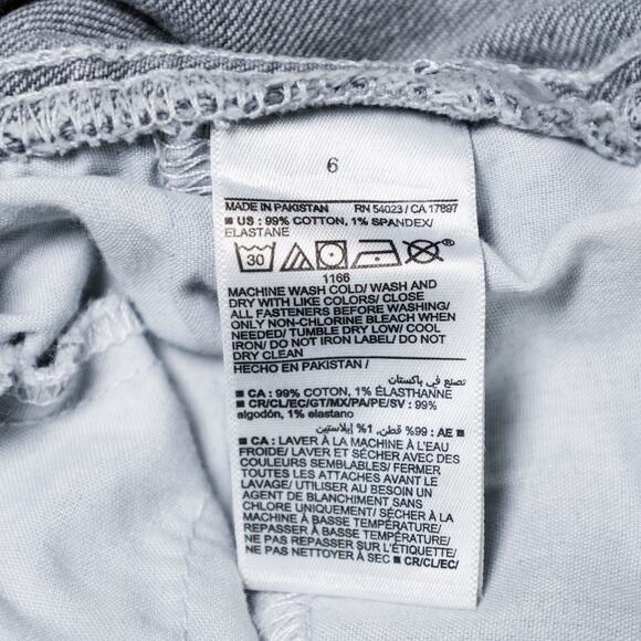 Old Navy Vintage Slim Gray High Rise Straight Leg Jeans Womens Size 6 NWT - Picture 16 of 16